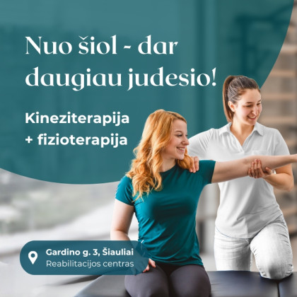 Judėjimo laisvė Šiaulių Rezus pradinės reabilitacijos centre!