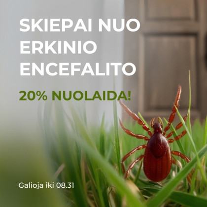 Erkinio encefalito akcija visą vasarą 
