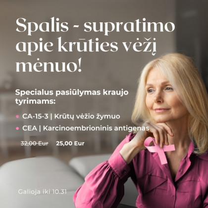 Supratimo apie krūties vėžį mėnuo