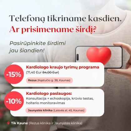Telefoną tikriname kasdien. Ar prisimename širdį?