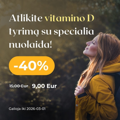 Vitamino D tyrimo pasiūlymas Vitamino D tyrimo pasiūlymas