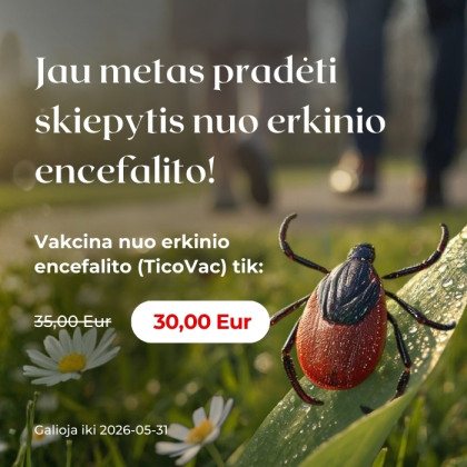 Erkinis encefalitas - rimta gresmė sveikatai ir kodėl verta skiepytis