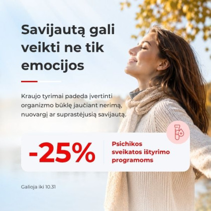 Psichikos sveikatos ištyrimo programoms - 25 %