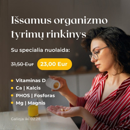 Išsamus organizmo tyrimų rinkinys
