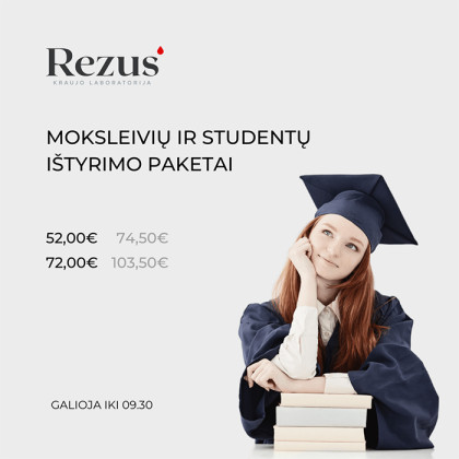 Akcija moksleivių ir studentų ištyrimo paketams