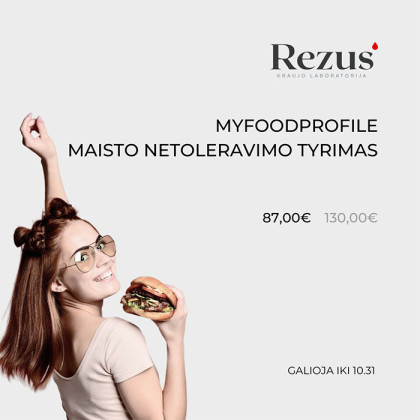 Akcija Myfoodprofile maisto netoleravimo tyrimamui