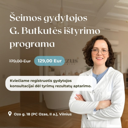 Bazinė kraujo tyrimų programa bendrai organizmo būklei įvertinti