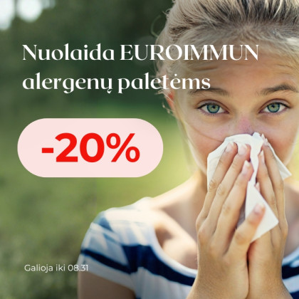 EUROIMMUN alergenų paletėms – 20 % nuolaida