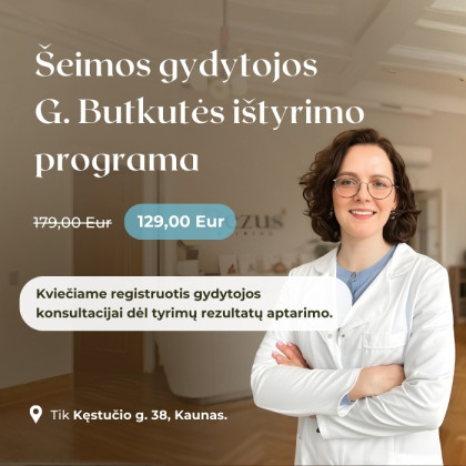 Bazinė kraujo tyrimų programa bendrai organizmo būklei įvertinti