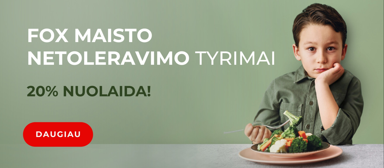 FOX maisto netoleravimo tyrimas