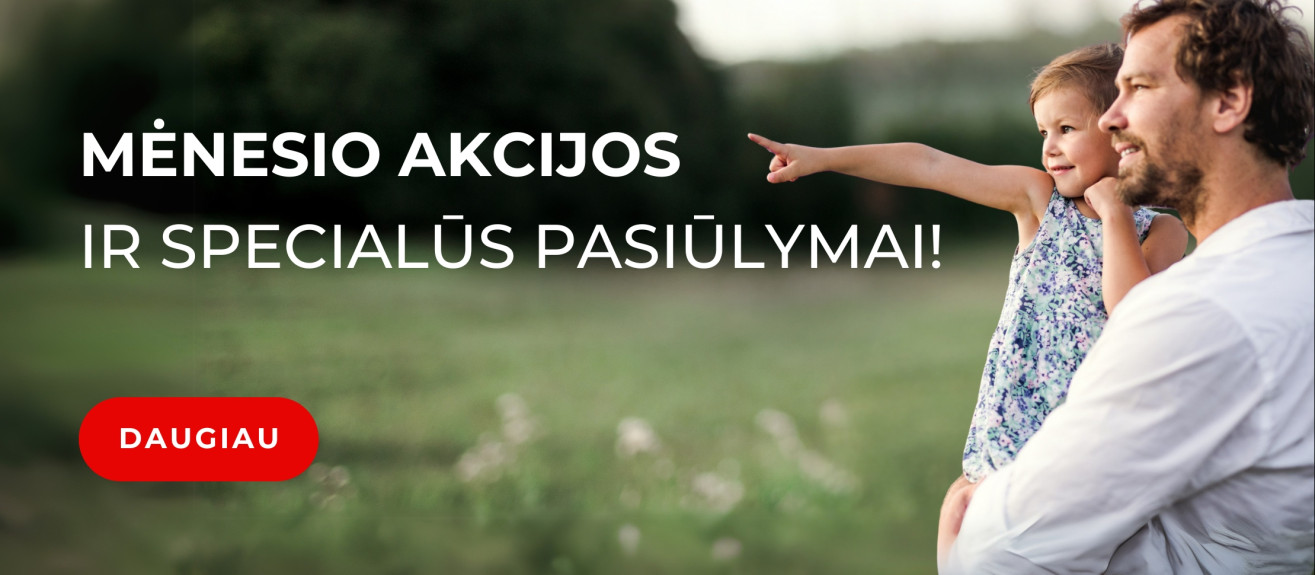 Menėsio akcijos ir specialūs pasiūlymai